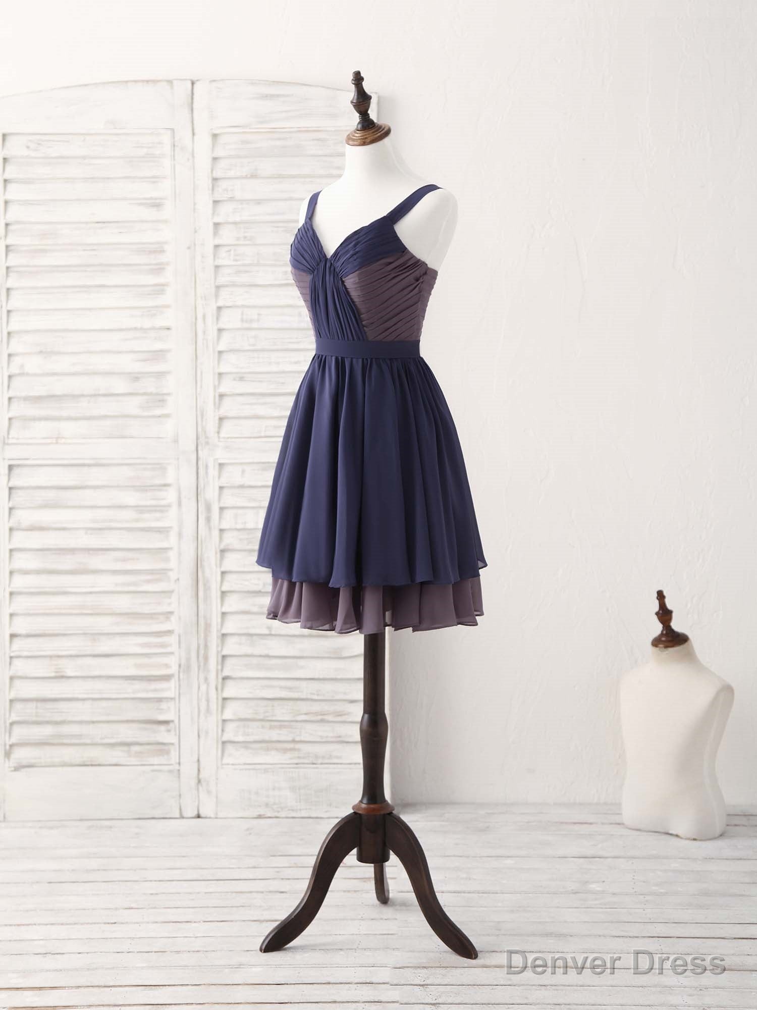Simple Sweetheart Chiffon Short Prom Dress, Homecoming Dresses Secondary image