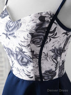 Simple Sweetheart Dark Blue Short Prom Dress Blue Homecoming Dresses