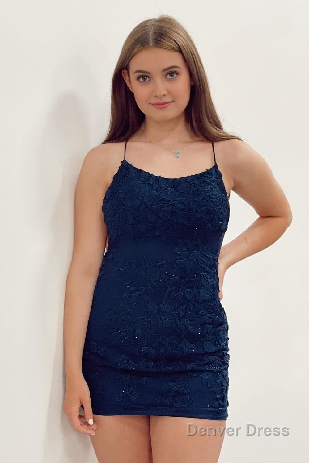 Sky Blue Short Tight Homecoming Dresses with Lace Beading