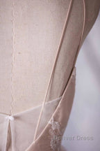 Spaghetti Strap Ruffle Lace A Line Wedding Dresses