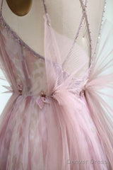 Spaghetti Straps Backless Formal Prom Dresses For Wedding Party