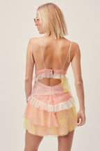 Spaghetti Straps Chiffon Lace Homecoming Dress Mini Prom Dresses,