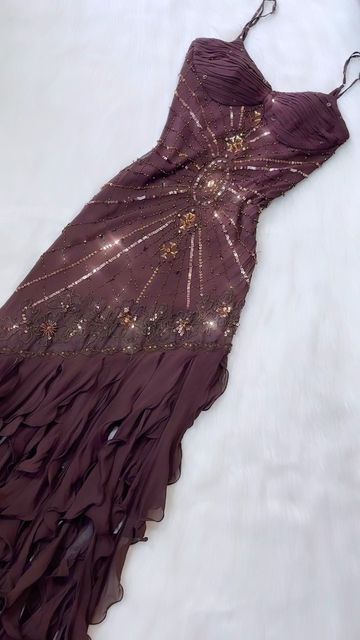Spaghetti Straps Chiffon Prom Dresses With Beads Long Prom Gown Secondary image