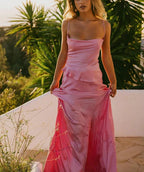 Spaghetti Straps Elegant Long Satin Prom Dress Prom Dress Prom Dress Wedding Holiday Birthday Prom Dresses