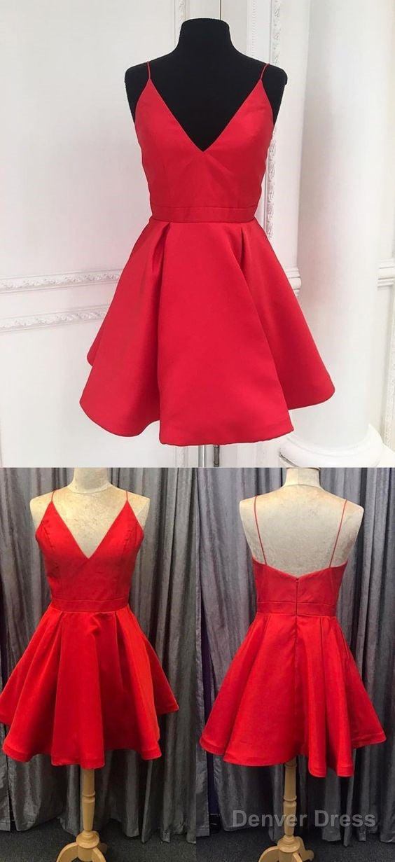 Spaghetti Straps Homecoming Dresses Main image