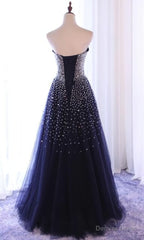 Sparkle Sequins A Line Prom Dresses , Handmade Prom Gown