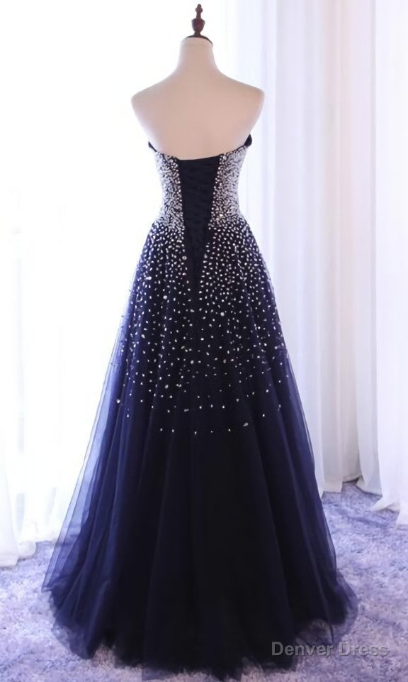 Sparkle Sequins A Line Prom Dresses , Handmade Prom Gown