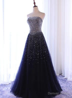 Sparkle Sequins A-line Party Dress , Handmade Formal Gowns