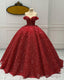 Sparkly Ball Gowns Off The Shoulder Dresses