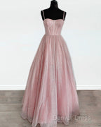 Sparkly Corset Prom Dresses Long Sweetheart Spaghetti Straps