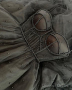 Sparkly Long Prom Dress With Beading ,School Dance Dresses ,Fashion Winter Formal Dress