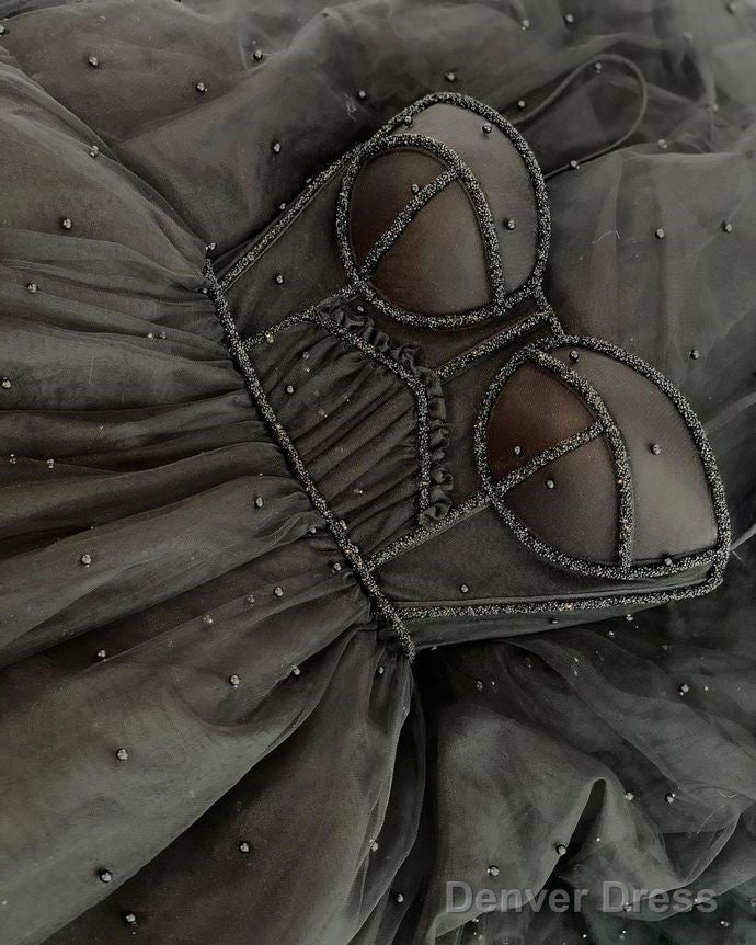 Sparkly Long Prom Dress With Beading ,School Dance Dresses ,Fashion Winter Formal Dress