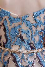 Sparkly Off The Shoulder Sequins A Line Prom Dresses Floor Length