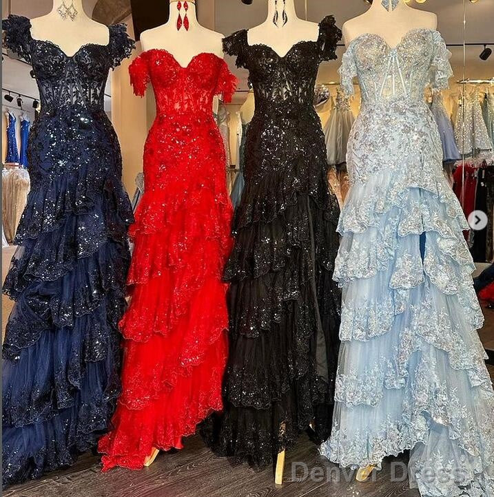 Sparkly Prom Dress, Wedding Dresses, Graduation School Prom Gowns Main image