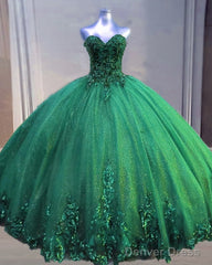 Sparkly Quinceanera Dresses Ball Gown Sweetheart Embroidery