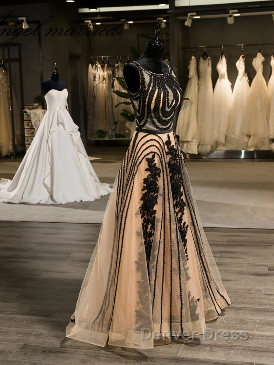 Special A Line Crew Sleeveless Applique With Beading Organza Floor Length Wedding Dresses