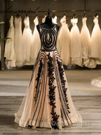 Special A Line Crew Sleeveless Applique With Beading Organza Floor Length Wedding Dresses