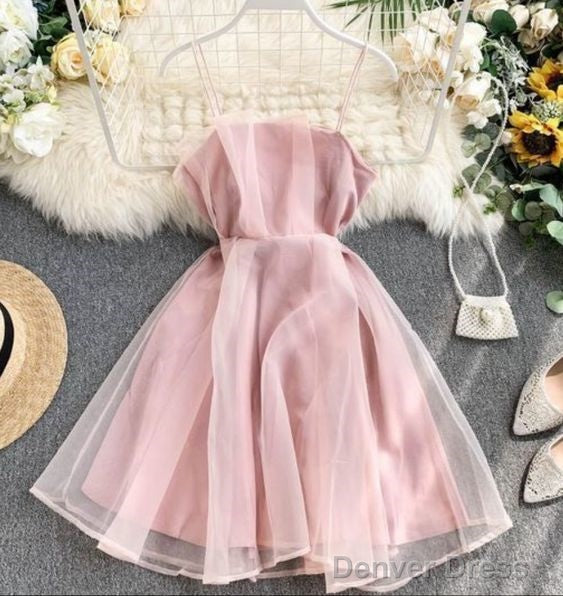 Strap High Waist Sleeveless Mini Elegant Homecoming Dress