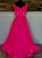 Strapless A Line Long Prom Dresses with Bow