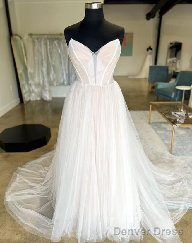 Strapless A-Line Tulle Wedding Dress Main image
