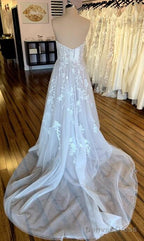 Strapless A Line Wedding Dress,Custom Made Bridal Dresses