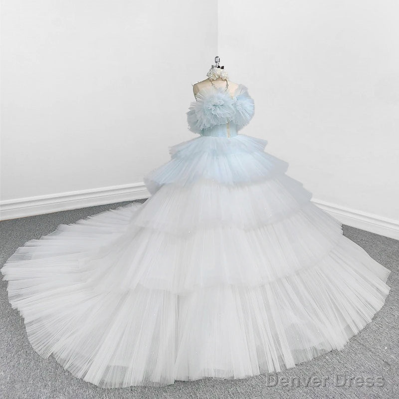 Strapless Quinceanera Dress White Ruffles Ball Gown Evening Dress Secondary image