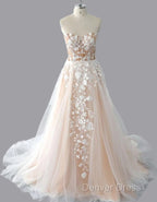 Strapless Tulle/Lace Wedding Dresses