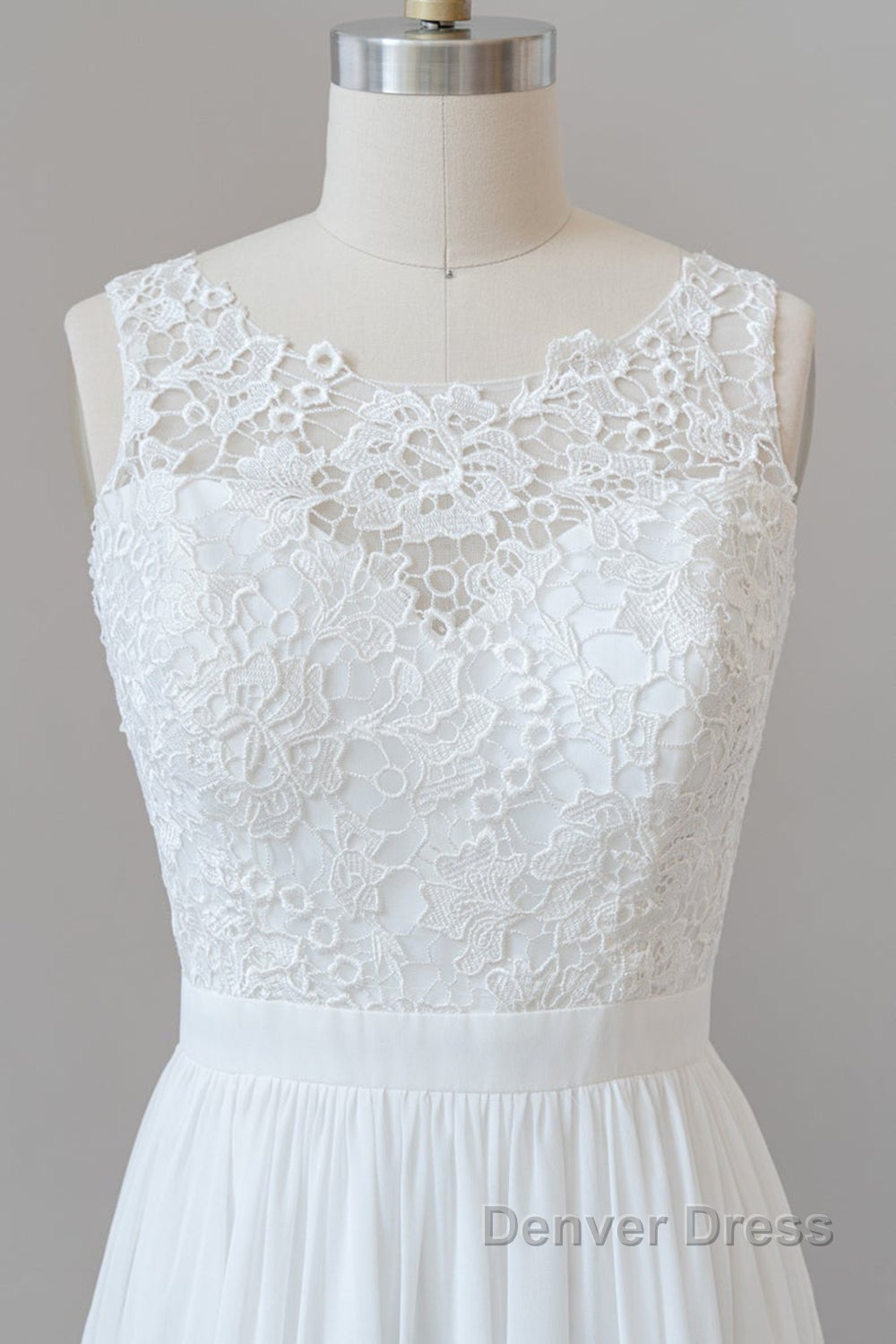 Straps Lace A-line Boho Wedding Dresses Secondary image