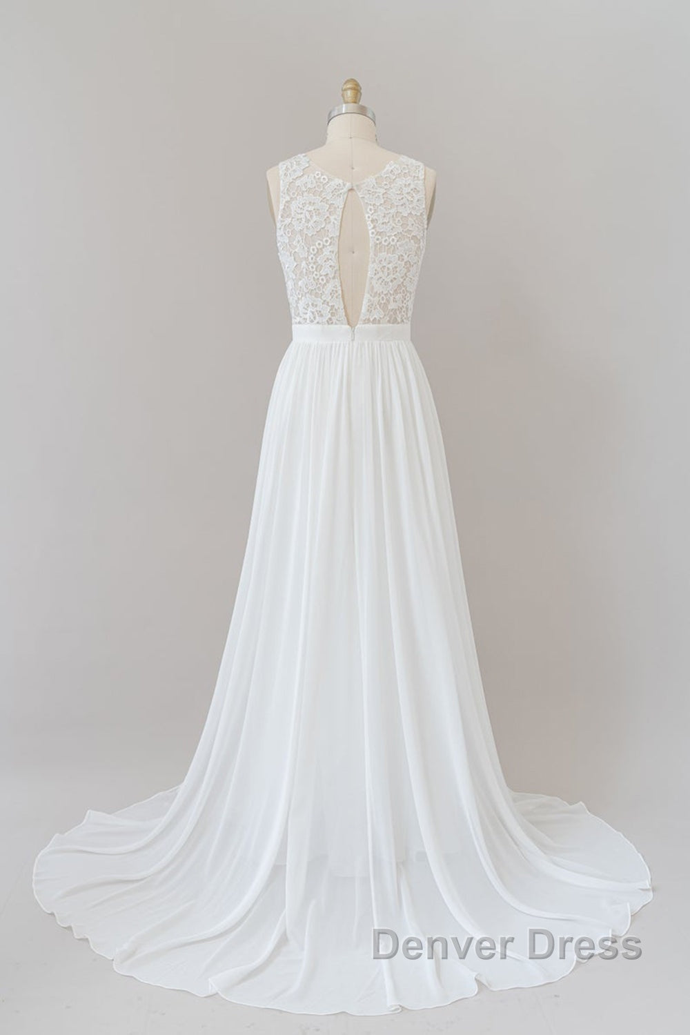 Straps Lace A-line Boho Wedding Dresses