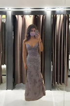 Stunning Spaghett Straps Mermaid Prom Dresses Straps With Lace 22th Birthday Outfit