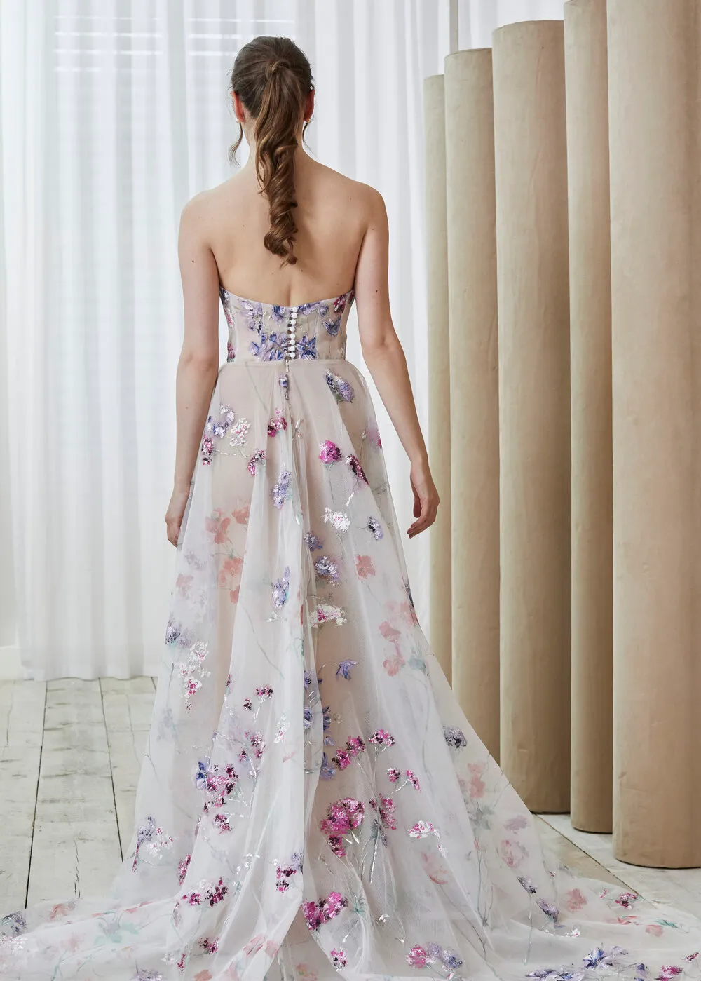 Stylish Lace Long A Line Prom Dress