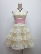 Sweet 16Th Ball Gowns Strapless Lace Short Homecoming Dresses Birthday Outfits