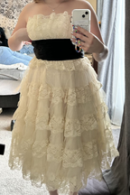 Sweet 16Th Ball Gowns Strapless Lace Short Homecoming Dresses Birthday Outfits