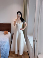 Sweet And Elegant Pink A-Line Off-Shoulder Satin Prom Dresses Evening Dresses