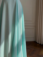 Sweet A-Line Strap Chiffon Long Prom Dresses Evening Dresses