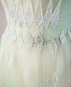 Sweet Fairy Style Ball Gowns For Birthday&Quinceanera Sparkling Diamond A Line Tulle Prom Dresses