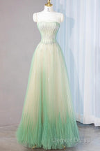 Sweet Fairy Style Ball Gowns For Birthday&Quinceanera Sparkling Diamond A Line Tulle Prom Dresses