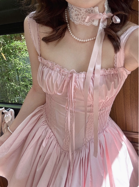 Sweet Fishbone Suspender Princess Birthday Tutu Homecoming Dresses