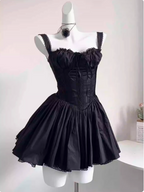 Sweet Fishbone Suspender Princess Birthday Tutu Homecoming Dresses