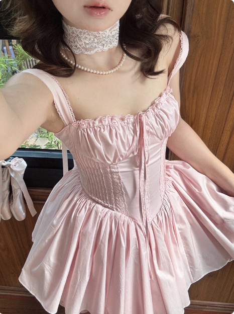 Sweet Fishbone Suspender Princess Birthday Tutu Homecoming Dresses Main image