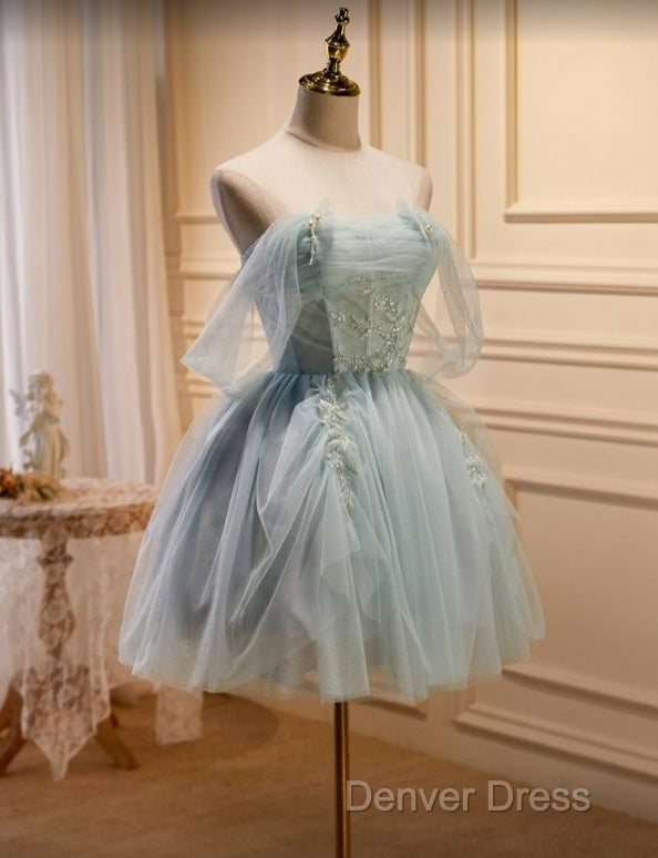 Sweet Light Green Tulle Homecoming Dresses Secondary image