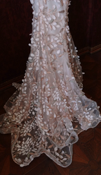 Sweet Pink Mermaid Sweetheart Neckline 3D Petal Tulle Long Prom Dresses Evening Dresses