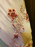 Sweet Pink Sequined Beaded Halter Chiffon Long Prom Dresses Evening Dresses