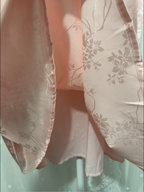 Sweet Pink Spaghetti Strap Embroidered Jacquard Satin Prom Dresses Evening Dresses