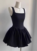 Sweet Square Neck Sleeveless Waist Ballet Puffy Birthday Tutu Homecoming Dresses