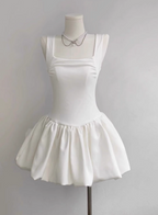 Sweet Square Neck Sleeveless Waist Ballet Puffy Birthday Tutu Homecoming Dresses