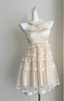 Sweet Three-Dimensional Flower Halter Neck Strap Sleeveless Lace Splicing Mesh Cake Birthday Skirt Homecoming Dresses
