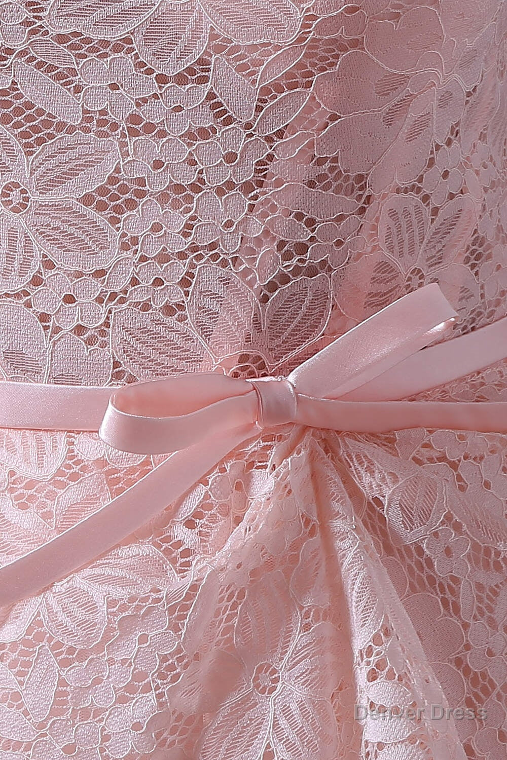 Sweet Tulle & Lace Bateau Neckline Floor Length A Line Prom Dresses With Belt