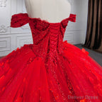 Sweet Valentine Red Quinceanera Dresses