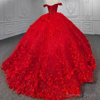 Sweet Valentine Red Quinceanera Dresses